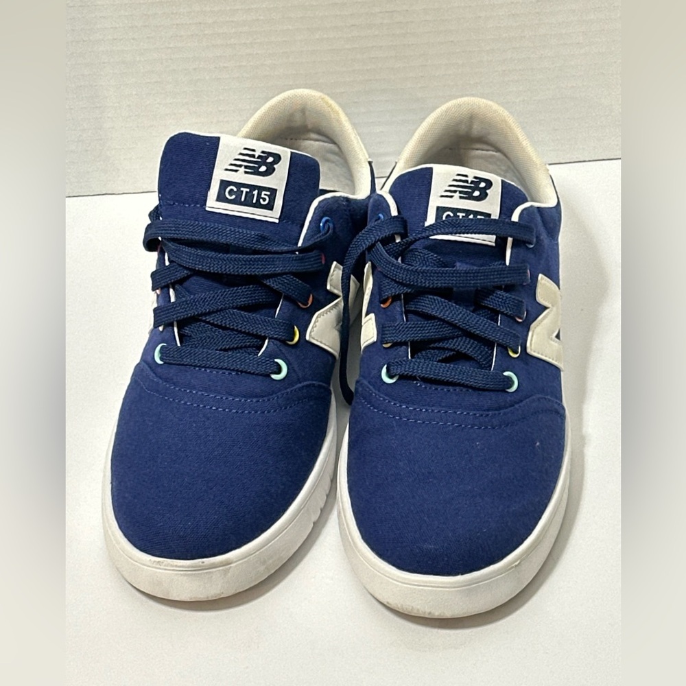 New Balance Navy and White CT15 Canvas Skate Shoes